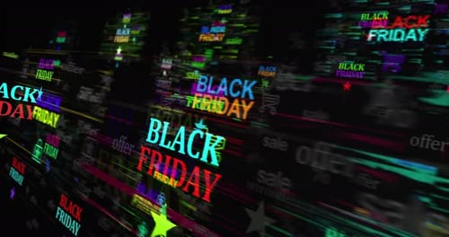 Black Friday sale symbol seamless loop