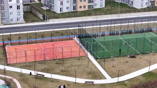 Sports Fields In The Park
