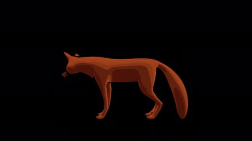 Dessin animé Fox Idle