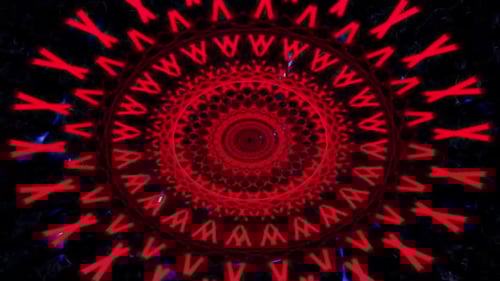 Hypnotic Kaleidoscope Dynamic VJ Loop Background v5