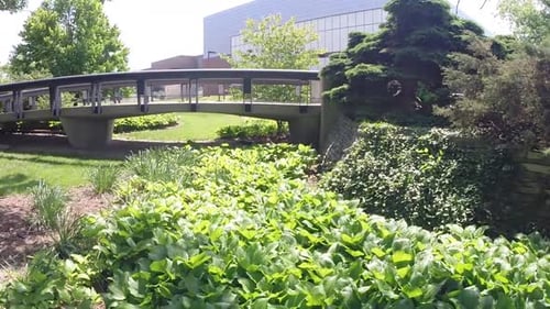 Aerial Michigan State University Wharton Center