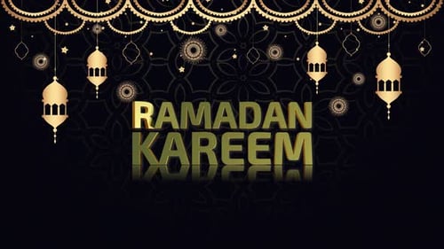 Ramadan Kareem Loop-Video mit islamischem Hintergrund
