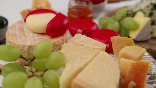 Cheese Plate on a Table