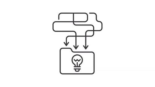 Animation de la ligne d'organisation des données