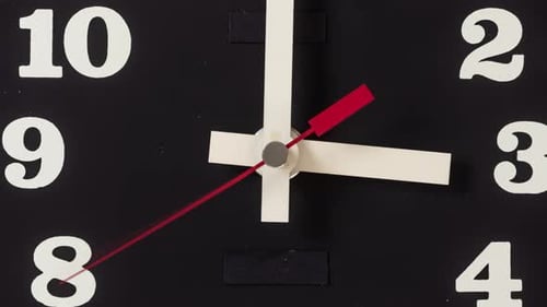 Retro Analogue Clock Zoomed in