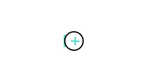 Animated Add Button with Plus Icon for UI Design