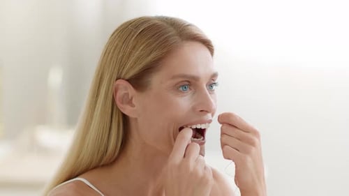 Gewohnheit der Zahnhygiene