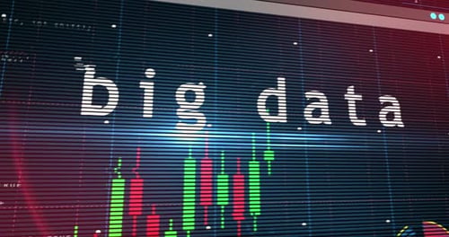 Big data charts and graphs 3d diagram