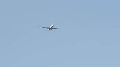 Commercial airplane in the sky