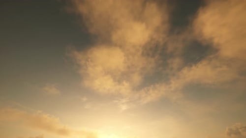 Cloudy Sky Time Lapse Of Rising Sun