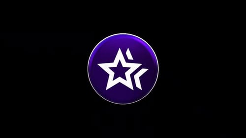 3D Rotating Star Logo Reveal Animation