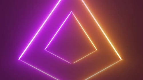 Neon Light Loop Alpha Channel