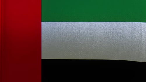 United Arab Emirates National Flag Waving Loop