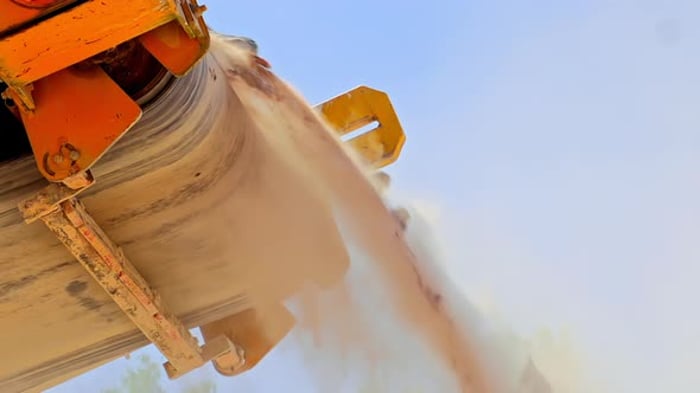 Rocks Slowly Moving from the Splinter s Belt, Industrial Stock Footage ...