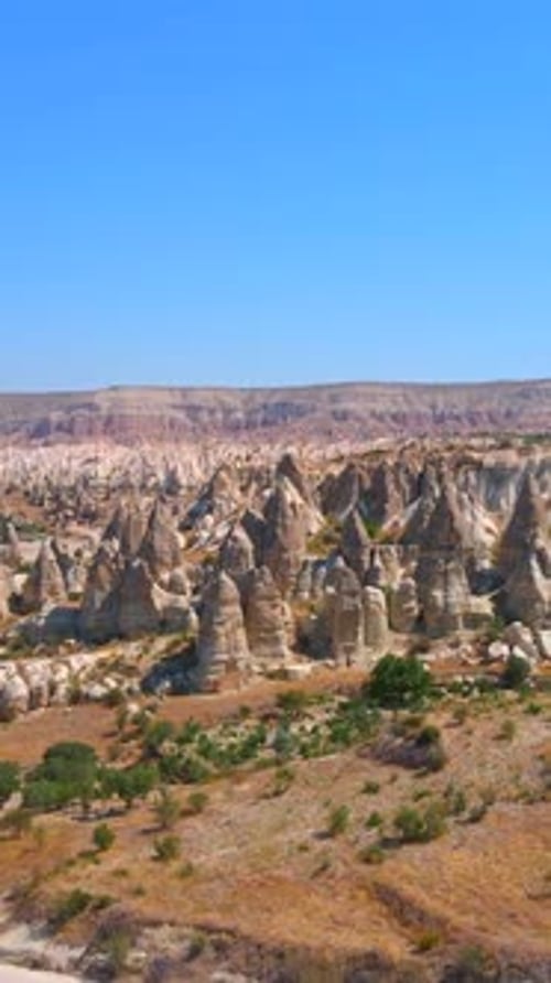 Vertical Video In This Mesmerizing Aerial Stock Video We Traverse Love Valley Cappadocia Turkey