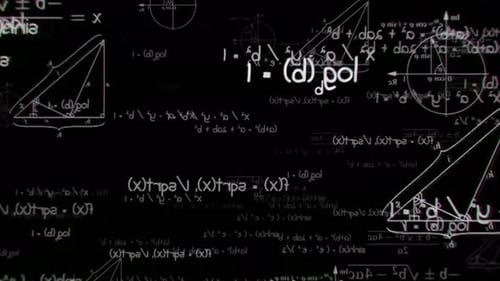 Geometric Math Formulas Dynamic Background Animation