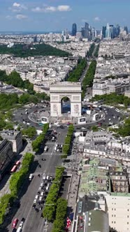 Amazing Arc de Triomphe at Paris Island of France France.