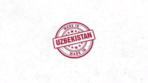 Made In Uzbekistan Rubber Stamp