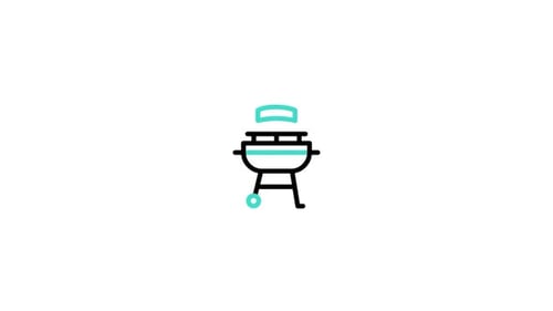 Animiertes Barbecue-Symbol