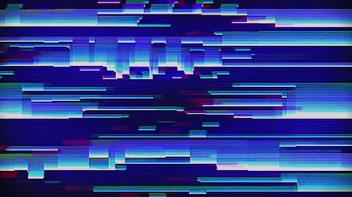 Glitch Digital Noise Abstract Background Animation