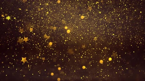 Fundo de estrelas de neve e flocos de neve de Natal 3