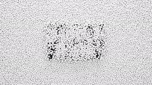 3D Black Friday Text Reveal with Morphing Spheres