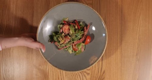 Yummy Eastern Cuisine Served in the Restaurant Georgian Food Vegetarian Salad Healthy Salad