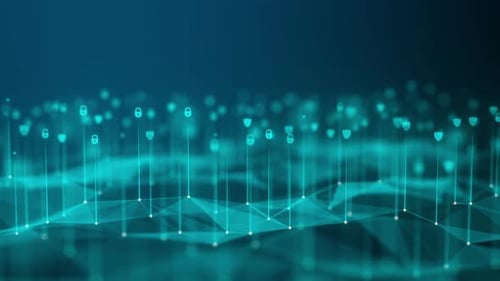 Cyber Security of Digital Data Network Protection. High-speed connection data analysis. background