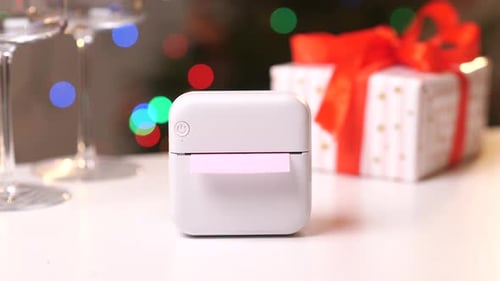 Printing "Happy Valentine's Day" Label With Portable Printer