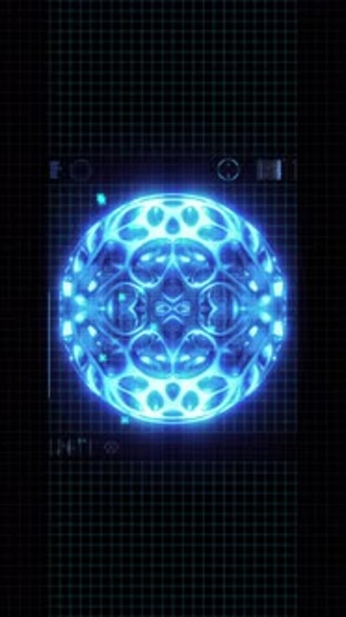Spheroid Shape Portrait Hologram Screen