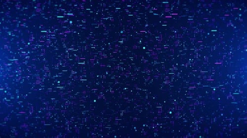 Digital Big Data Stream Futuristic Infographic Digital Technology in Smart Cloud Server Ai