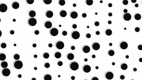 Fondo de patrón abstracto de puntos negros de moda