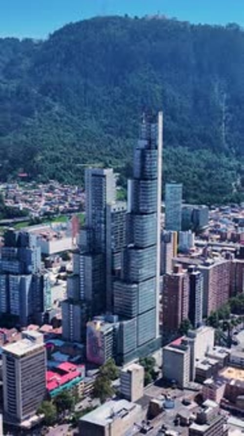 Bogota Skyline At Bogota In Cundinamarca Colombia.