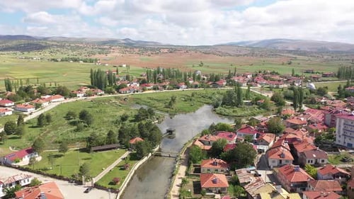 Aerial View Of Sızır Town