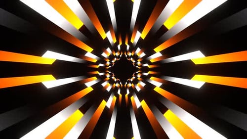 Orange And White Colored Lines Movement Background Vj Loop In 4K