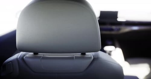 Modern Car Interior View with Camera Pan