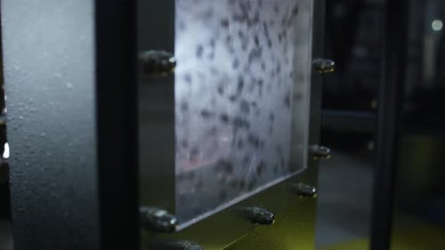 Modern Industrial Machine With Clear Panel