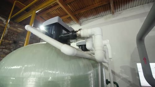 Wastewater Treatment System in Chamber of Workshop