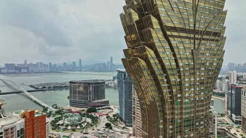 A view of a city from a high rise