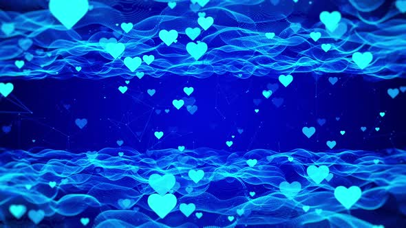 Heart Shape Technology Background Loop, Backgrounds Motion Graphics ft ...