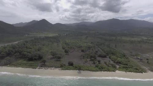 Aerial beautiful beach views