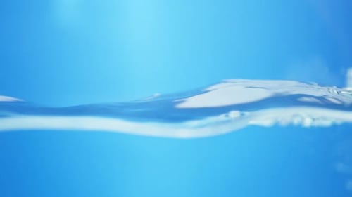 Rippling Water Surface in Blue