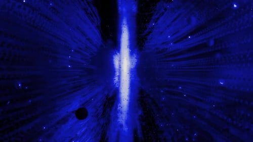Abstract Blue Energy Tunnel Loop Background