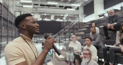 Engaging Presentation Delivered to a Captivated Corporate Audience