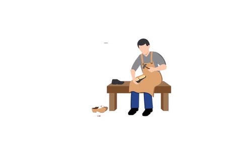 Shoe Repair Workshop man