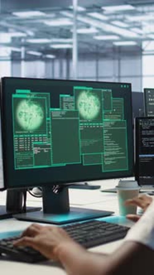 Vertical Video Admin in Server Hub Trying to Protect Gear From Hacker Attack