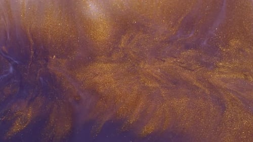 Abstract gold and purple fluid motion background
