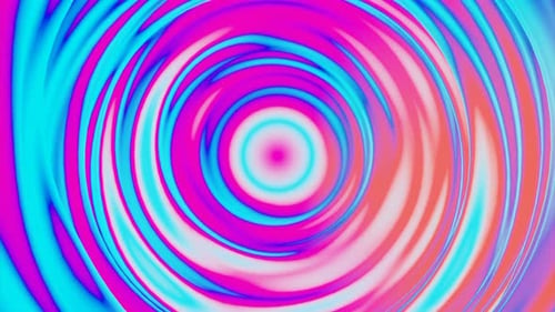 Hypnotic colorful contrasting spiral