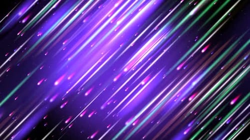 Abstract Neon Light Streaks Animated Background