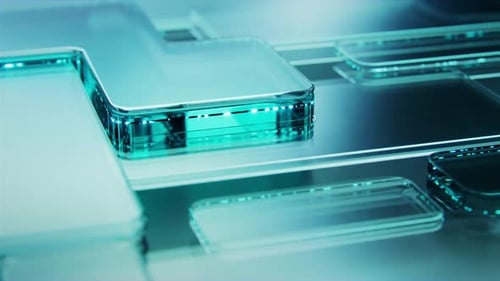 Digitaler Glasblock-Rollhintergrund